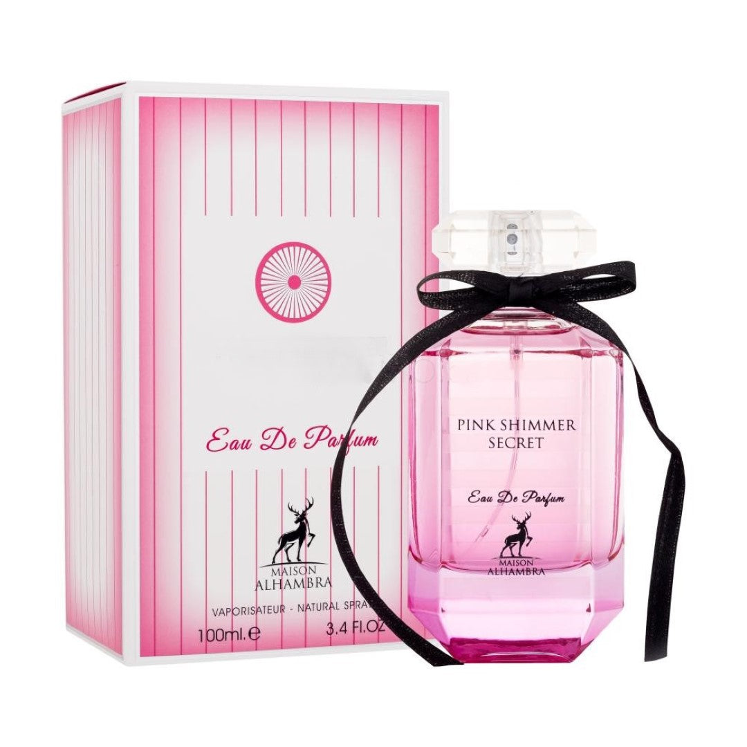 Арабски парфюм Maison Alhambra Pink Shimmer Secret Женски – 100 ml вдъхновен от Victoria’s Secret Bombshell