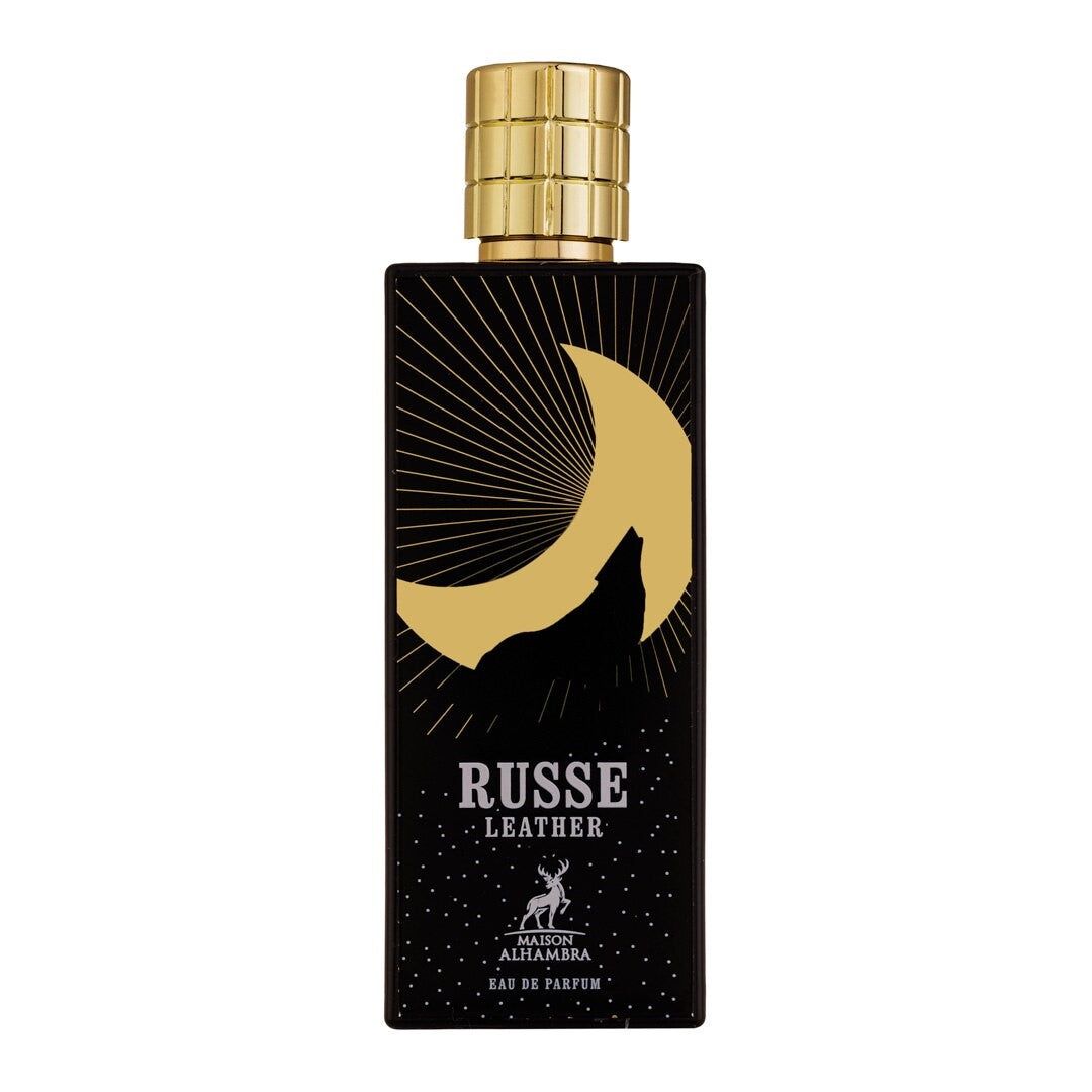 Арабски парфюм Maison Alhambra Russe Leather Унисекс – 80 ml вдъхновен от Memo Paris Russian Leather