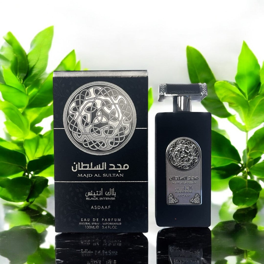 Арабски парфюм – Lattafa Majd Al Sultan Black Intense Asdaaf Eau De Parfum – мъжки парфюм – вдъхновен от Initio Oud for Greatness