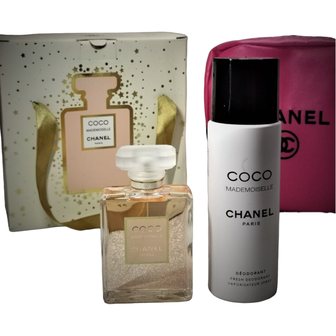 Chanel Coco Mademoiselle EDP 100 мл за Жени + Дезодорант 200 мл + Несесер