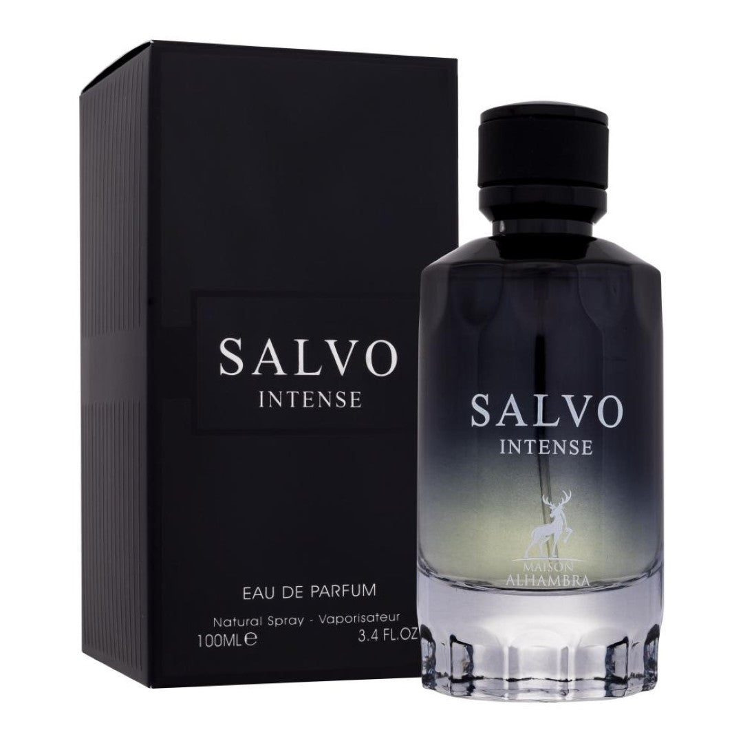 Арабски парфюм Maison Alhambra Salvo Intense Мъжки 100 ml вдъхновен от Dior Sauvage Eau de Parfum